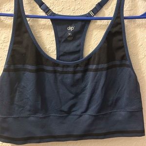 EUC Dip Sports Bra in a bluish green